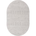 thumbnail image 1 of Rugs.com Paxon Trellis Collection Rug – 4' x 6' Oval Light Gray Medium Rug Perfect For Living Rooms, Large Dining Rooms, Open Floorplans, 1 of 1