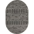thumbnail image 1 of Rugs.com Paxon Trellis Collection Rug – 5 Ft Octagon Charcoal Gray Medium Rug Perfect For Living Rooms, Kitchens, Entryways, 1 of 1