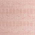 thumbnail image 1 of Rugs.com Paxon Trellis Collection Rug – 5 Ft Square Rose Pink Medium Rug Perfect For Living Rooms, Kitchens, Entryways, 1 of 1