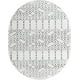 thumbnail image 1 of Rugs.com Paxon Trellis Collection Rug – 5' x 8' Oval Ivory Black Medium Rug Perfect For Living Rooms, Large Dining Rooms, Open Floorplans, 1 of 1