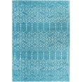 thumbnail image 1 of Rugs.com Paxon Trellis Collection Rug – 6' x 9' Teal Blue Medium Rug Perfect For Bedrooms, Dining Rooms, Living Rooms, 1 of 1