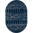thumbnail image 1 of Rugs.com Paxon Trellis Collection Rug – 8 Ft Octagon Navy Blue Medium Rug Perfect For Living Rooms, Kitchens, Entryways, 1 of 1