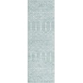 thumbnail image 1 of Rugs.com Paxon Trellis Collection Rug – 8 Ft Runner Aqua Medium Rug Perfect For Hallways, Entryways, 1 of 1