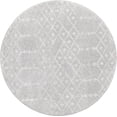 thumbnail image 1 of Rugs.com Paxon Trellis Collection Rug – 8 Ft Square Light Gray Medium Rug Perfect For Living Rooms, Kitchens, Entryways, 1 of 1