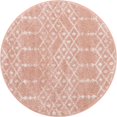 thumbnail image 1 of Rugs.com Paxon Trellis Collection Rug – 8 Ft Square Rose Pink Medium Rug Perfect For Living Rooms, Kitchens, Entryways, 1 of 1