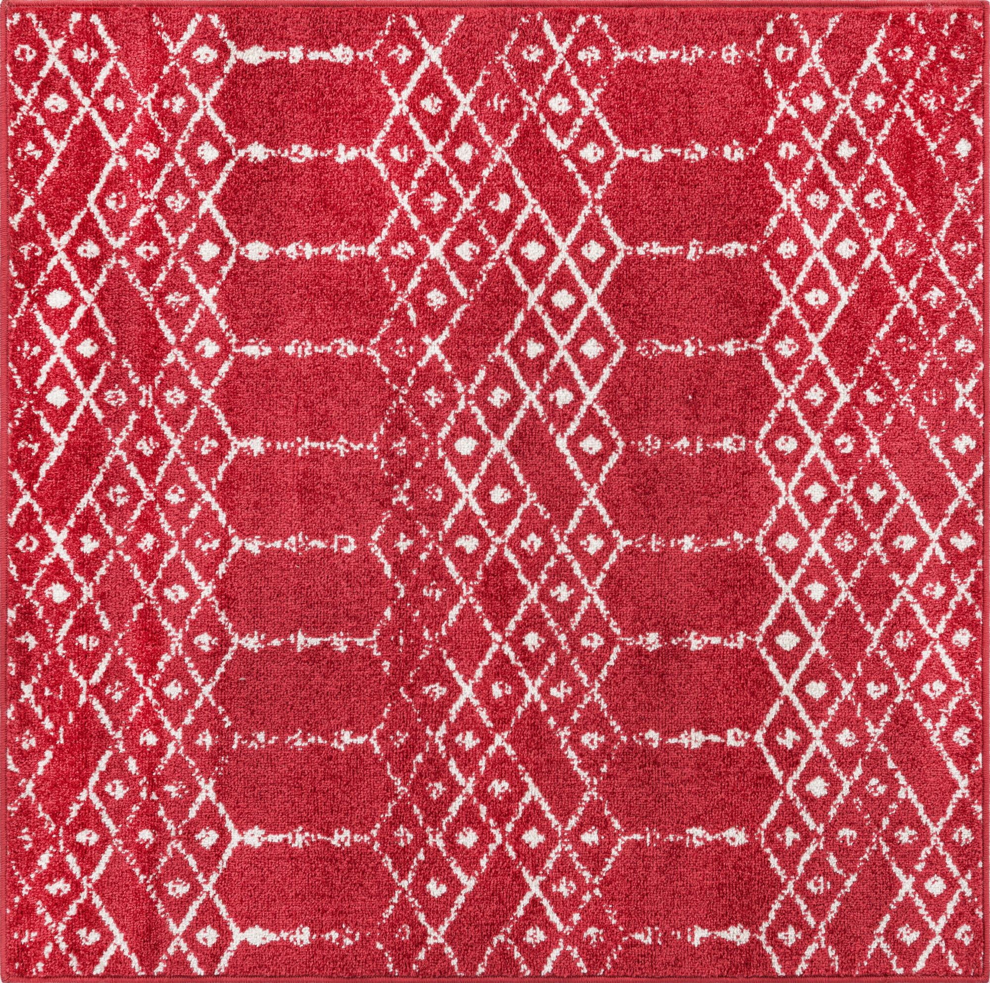 Rugs.com Paxon Trellis Collection Rug – 8' x 10' Oval Raspberry Pink ...