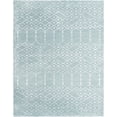 thumbnail image 1 of Rugs.com Paxon Trellis Collection Rug – 9' x 12' Aqua Medium Rug Perfect For Living Rooms, Large Dining Rooms, Open Floorplans, 1 of 1