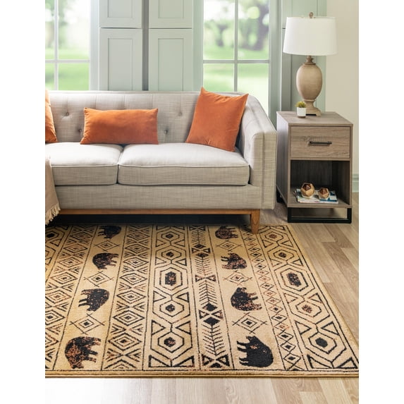 Rugs.com Pioneer Collection Rug – 10' x 14' Cedar Medium-Pile Rug Perfect For Living Rooms, Large Dining Rooms, Open Floorplans