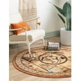 thumbnail image 1 of Rugs.com Pioneer Collection Rug – 4 Ft Round Walnut Medium-Pile Rug Perfect For Kitchens, Dining Rooms, 1 of 9