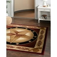thumbnail image 1 of Rugs.com Pioneer Collection Rug – 5 Ft Square Red Medium-Pile Rug Perfect For Living Rooms, Kitchens, Entryways, 1 of 8