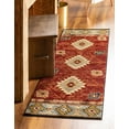 thumbnail image 1 of Rugs.com Pioneer Collection Rug – 6 Ft Runner Red Medium-Pile Rug Perfect For Hallways, Entryways, 1 of 9