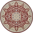thumbnail image 1 of Rugs.com Rabia Collection Rug – 10' Round Burgundy Low Rug Perfect For Kitchens, Dining Rooms, 1 of 8