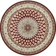 thumbnail image 1 of Rugs.com Rabia Collection Rug – 10' Round Burgundy Low Rug Perfect For Kitchens, Dining Rooms, 1 of 8