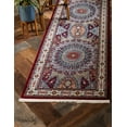 thumbnail image 1 of Rugs.com Rabia Collection Rug – 3' x 13' Runner Burgundy Low Rug Perfect For Hallways, Entryways, 1 of 9