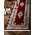 thumbnail image 1 of Rugs.com Rabia Collection Rug – 3' x 13' Runner Burgundy Low Rug Perfect For Hallways, Entryways, 1 of 9