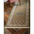 thumbnail image 1 of Rugs.com Rabia Collection Rug – 3' x 13' Runner Green Low Rug Perfect For Hallways, Entryways, 1 of 8