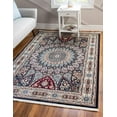 thumbnail image 1 of Rugs.com Rabia Collection Rug – 3' x 5' Navy Blue Low Rug Perfect For Entryways, Kitchens, Breakfast Nooks, Accent Pieces, 1 of 9