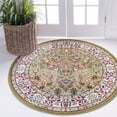 thumbnail image 1 of Rugs.com Rabia Collection Rug – 4' Round Green Low Rug Perfect For Kitchens, Dining Rooms, 1 of 4
