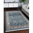 thumbnail image 1 of Rugs.com Rabia Collection Rug – 7' x 10' Blue Low Rug Perfect For Bedrooms, Dining Rooms, Living Rooms, 1 of 4