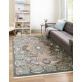 thumbnail image 1 of Rugs.com Rabia Collection Rug – 8' x 10' Blue Low Rug Perfect For Living Rooms, Large Dining Rooms, Open Floorplans, 1 of 8