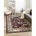 thumbnail image 1 of Rugs.com Rabia Collection Rug – 8' x 10' Navy Blue Low Rug Perfect For Living Rooms, Large Dining Rooms, Open Floorplans, 1 of 8