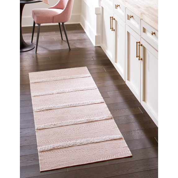 Rugs.com Sabrina Soto Casa Collection Rug – 12 Ft Runner Pink High Rug Perfect For Hallways, Entryways