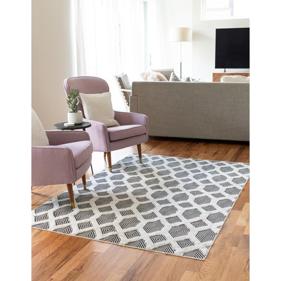 Rugs.com Sabrina Soto Casa Collection Rug – 8' x 10' Black High Rug Perfect For Living Rooms, Large Dining Rooms, Open Floorplans