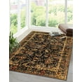 thumbnail image 1 of Rugs.com Saturn Collection Rug – 4' x 6' Black Medium Rug Perfect For Entryways, Kitchens, Breakfast Nooks, Accent Pieces, 1 of 6