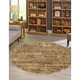 thumbnail image 1 of Rugs.com Saturn Collection Rug – 8 Ft Round Beige Medium Rug Perfect For Kitchens, Dining Rooms, 1 of 8