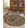 thumbnail image 1 of Rugs.com Saturn Collection Rug – 8 Ft Round Blue Medium Rug Perfect For Kitchens, Dining Rooms, 1 of 9