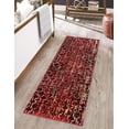 thumbnail image 1 of Rugs.com Saturn Collection Rug – 9 Ft Runner Burgundy Medium Rug Perfect For Hallways, Entryways, 1 of 9