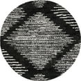 thumbnail image 1 of Rugs.com Serenity Shag Collection Rug – 10 Ft Round Black And White Shag Rug Perfect For Kitchens, Dining Rooms, 1 of 1