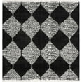 thumbnail image 1 of Rugs.com Serenity Shag Collection Rug – 10 Ft Square Black And White Shag Rug Perfect For Living Rooms, Kitchens, Entryways, 1 of 1