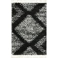 thumbnail image 1 of Rugs.com Serenity Shag Collection Rug – 4' x 6' Black And White Shag Rug Perfect For Living Rooms, Large Dining Rooms, Open Floorplans, 1 of 1