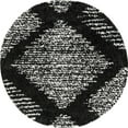 thumbnail image 1 of Rugs.com Serenity Shag Collection Rug – 5 Ft Round Black And White Shag Rug Perfect For Kitchens, Dining Rooms, 1 of 1