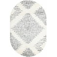 thumbnail image 1 of Rugs.com Serenity Shag Collection Rug – 5' x 8' Oval White Shag Rug Perfect For Living Rooms, Large Dining Rooms, Open Floorplans, 1 of 1