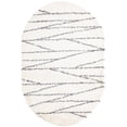 thumbnail image 1 of Rugs.com Serenity Shag Collection Rug – 5' x 8' Oval White Shag Rug Perfect For Living Rooms, Large Dining Rooms, Open Floorplans, 1 of 1