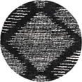thumbnail image 1 of Rugs.com Serenity Shag Collection Rug – 7 Ft Round Black And White Shag Rug Perfect For Kitchens, Dining Rooms, 1 of 1