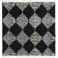 thumbnail image 1 of Rugs.com Serenity Shag Collection Rug – 8 Ft Square Black And White Shag Rug Perfect For Living Rooms, Kitchens, Entryways, 1 of 1