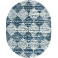 thumbnail image 1 of Rugs.com Serenity Shag Collection Rug – 8' x 10' Oval Blue Shag Rug Perfect For Living Rooms, Large Dining Rooms, Open Floorplans, 1 of 1
