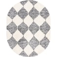 thumbnail image 1 of Rugs.com Serenity Shag Collection Rug – 8' x 10' Oval White Shag Rug Perfect For Living Rooms, Large Dining Rooms, Open Floorplans, 1 of 1
