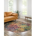 thumbnail image 1 of Rugs.com Sevilla Collection Rug – 6 Ft Round Multi Medium Rug Perfect For Kitchens, Dining Rooms, 1 of 9