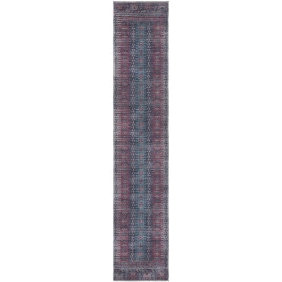 Rugs.com Sisu Collection Washable Rug – 10 Ft Runner Multi Flatweave Rug Perfect For Hallways, Entryways