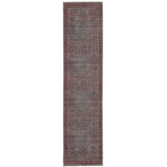 Rugs.com Sisu Collection Washable Rug – 10 Ft Runner Rust Red Flatweave Rug Perfect For Hallways, Entryways