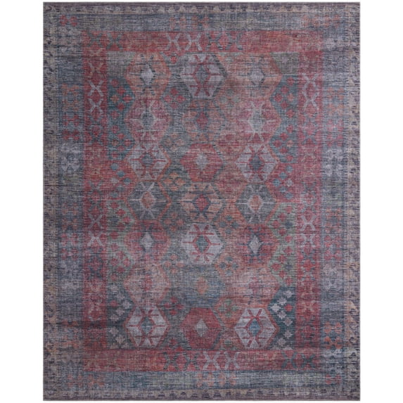 Rugs.com Sisu Collection Washable Rug – 10' x 13' Blue Flatweave Rug Perfect For Living Rooms, Large Dining Rooms, Open Floorplans