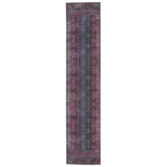 Rugs.com Sisu Collection Washable Rug – 12 Ft Runner Multi Flatweave Rug Perfect For Hallways, Entryways