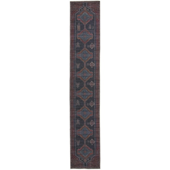 Rugs.com Sisu Collection Washable Rug – 14 Ft Runner Gray Flatweave Rug Perfect For Hallways, Entryways