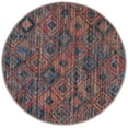 thumbnail image 1 of Rugs.com Sisu Collection Washable Rug – 3 Ft Round Blue Flatweave Rug Perfect For Kitchens, Dining Rooms, 1 of 1