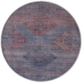 thumbnail image 1 of Rugs.com Sisu Collection Washable Rug – 4 Ft Round Blue Flatweave Rug Perfect For Kitchens, Dining Rooms, 1 of 1
