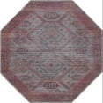 thumbnail image 1 of Rugs.com Sisu Collection Washable Rug – 5 Ft Octagon Rust Red Flatweave Rug Perfect For Living Rooms, Kitchens, Entryways, 1 of 1